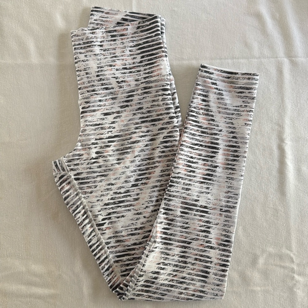 DYI striped leggings Size Small Full length
